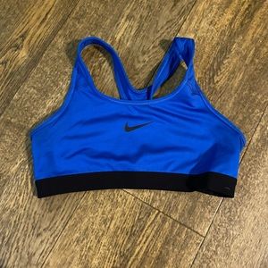 Two Nike Sports Bras Pink and Blue